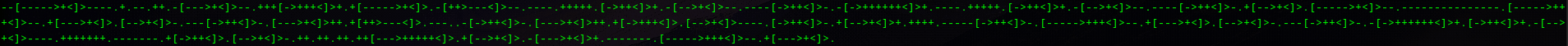 The Brainfuck code