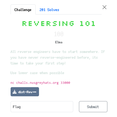 reversing101